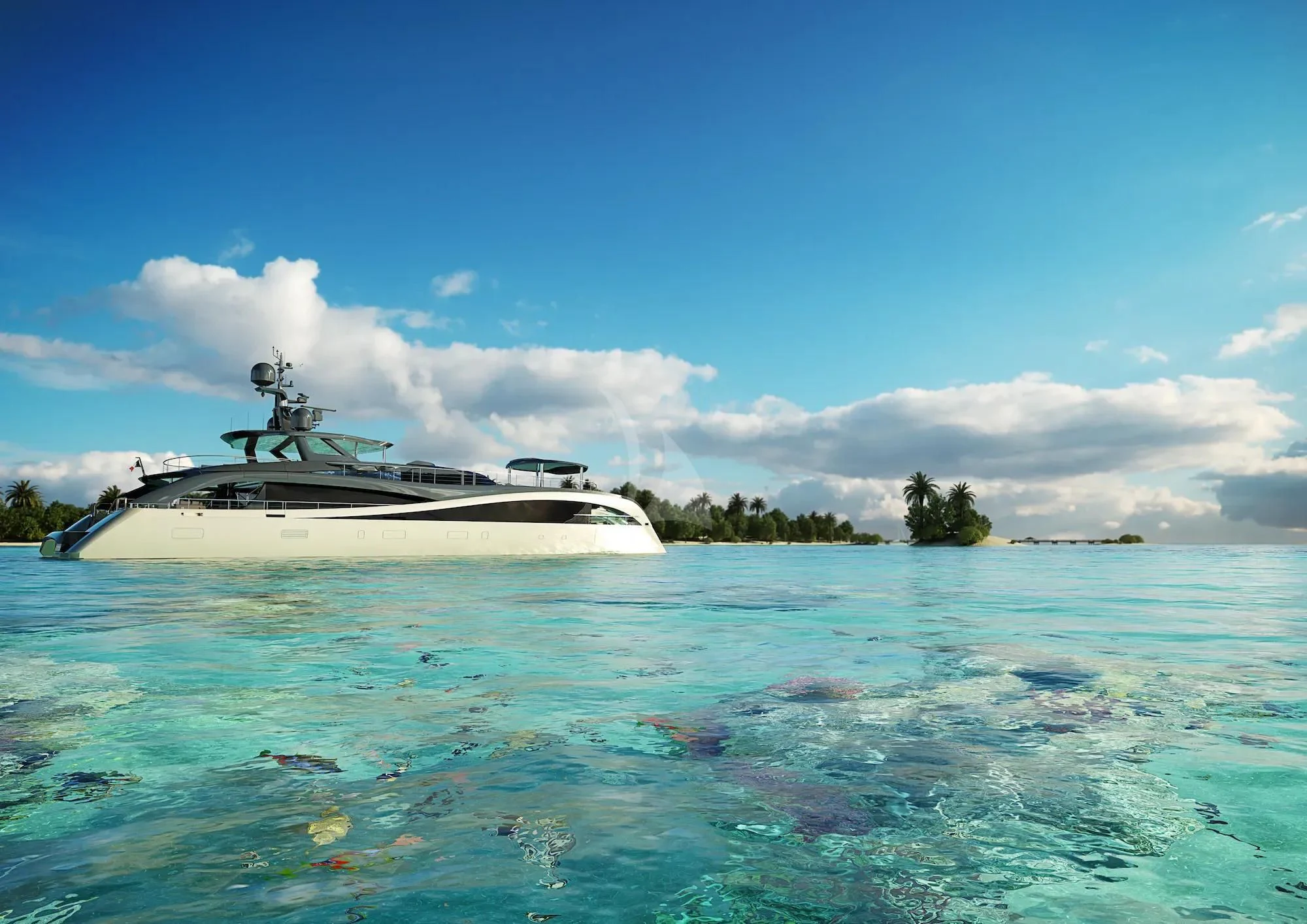 a boat in the water aboard SEAWOLF X Yacht for Sale
