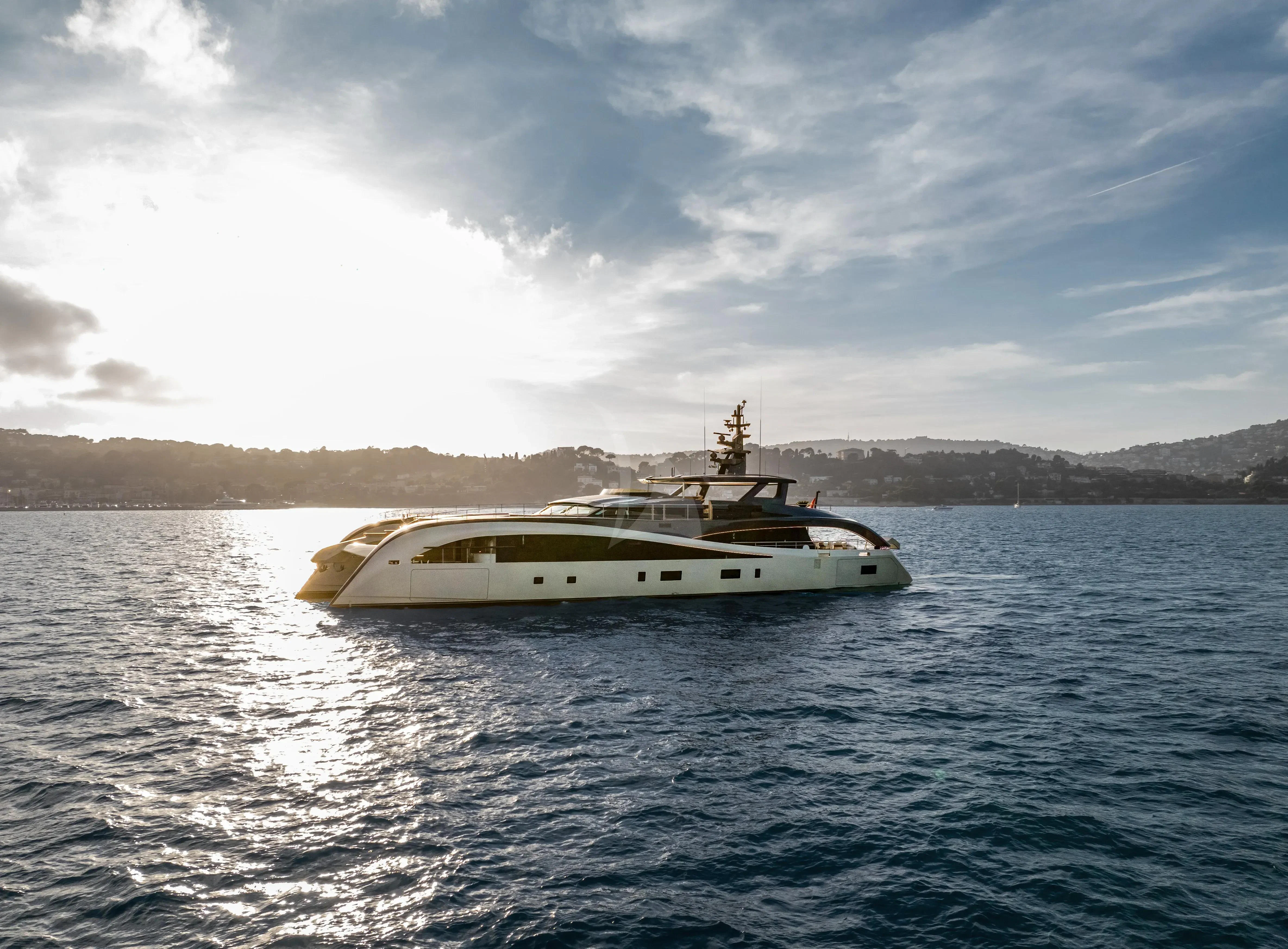 a boat on the water aboard SEAWOLF X Yacht for Sale