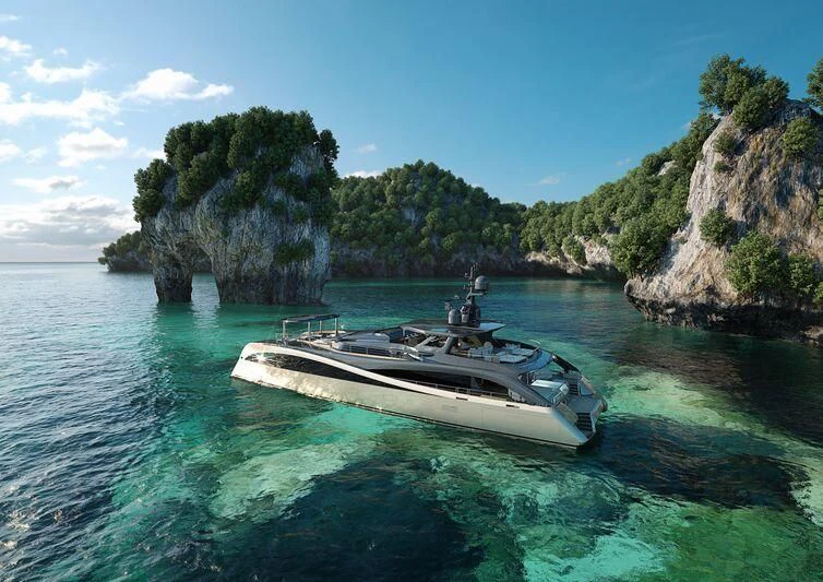 a boat on the water aboard SEAWOLF X Yacht for Sale
