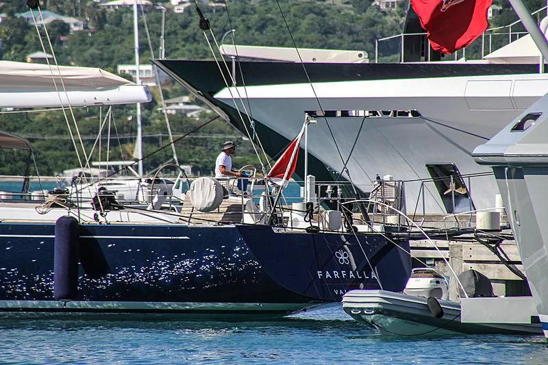 a boat on the water aboard FARFALLA Yacht for Sale