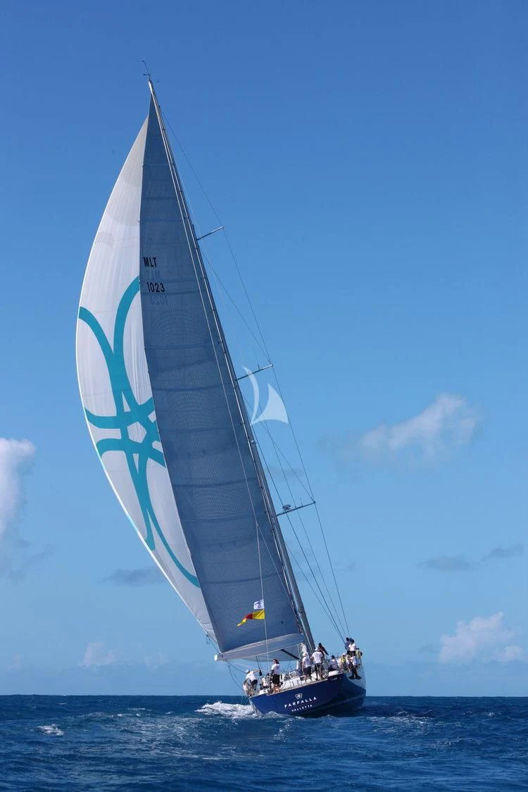 a sailboat on the water aboard FARFALLA Yacht for Sale