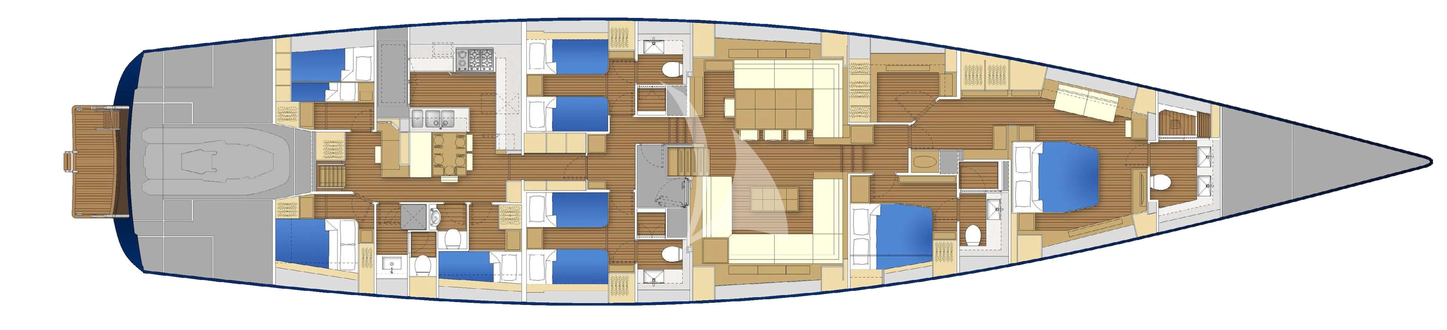 a computer screen with a computer program aboard FARFALLA Yacht for Sale