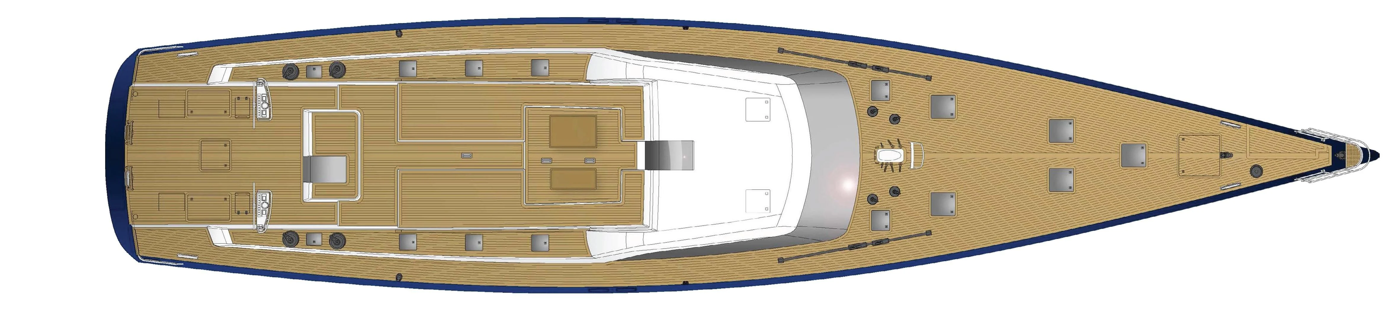 a close-up of a yellow and blue electronic device aboard FARFALLA Yacht for Sale