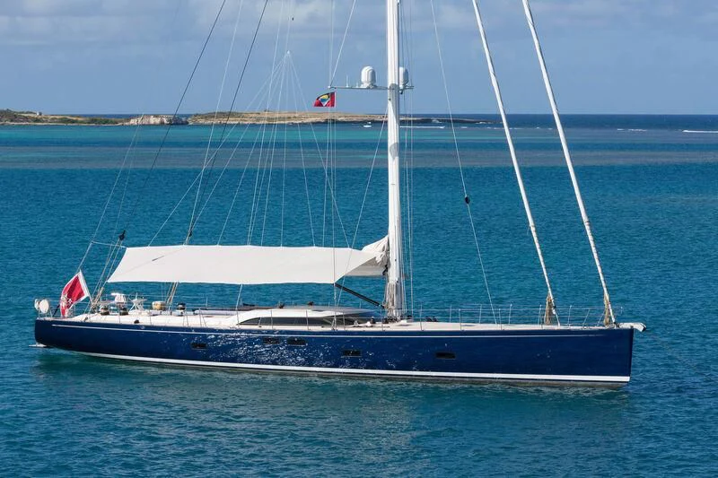 a boat on the water aboard FARFALLA Yacht for Sale
