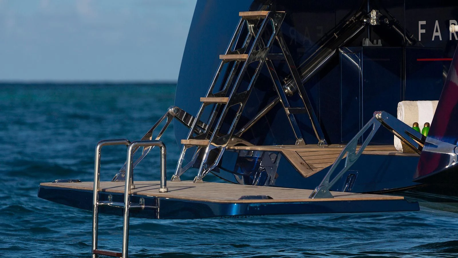 a boat in the water aboard FARFALLA Yacht for Sale