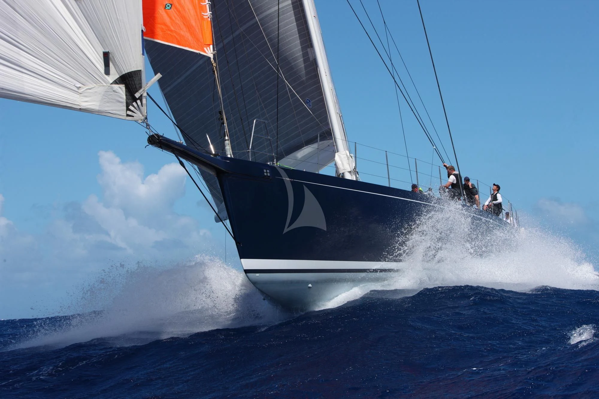 a boat with people on it aboard FARFALLA Yacht for Sale