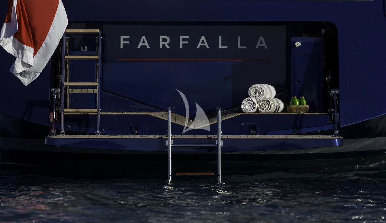 graphical user interface aboard FARFALLA Yacht for Sale