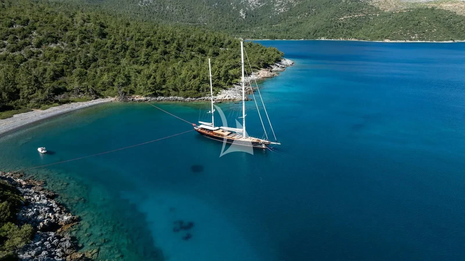 a boat on the water aboard SALLYNA Yacht for Sale