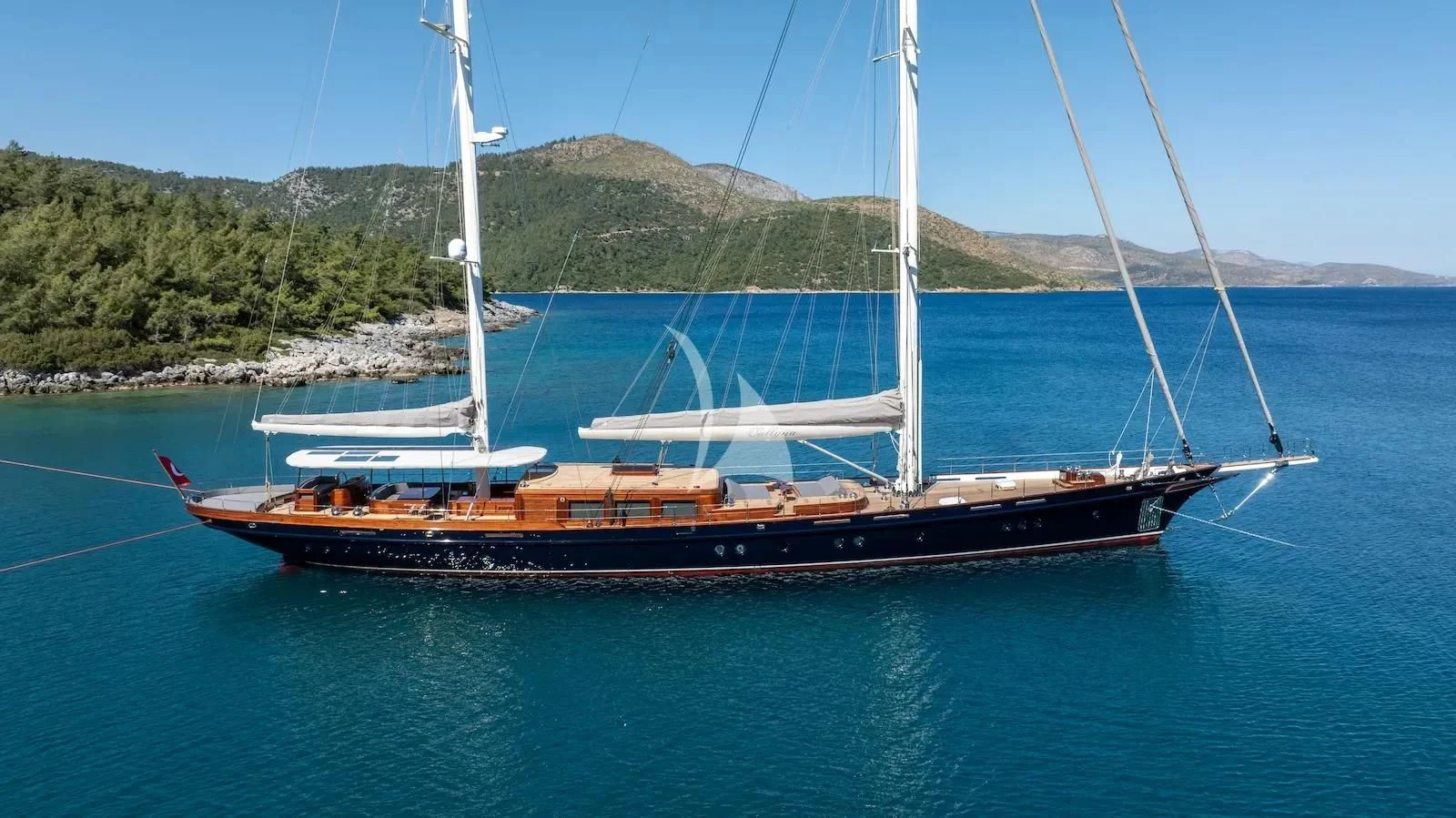 a boat on the water aboard SALLYNA Yacht for Sale