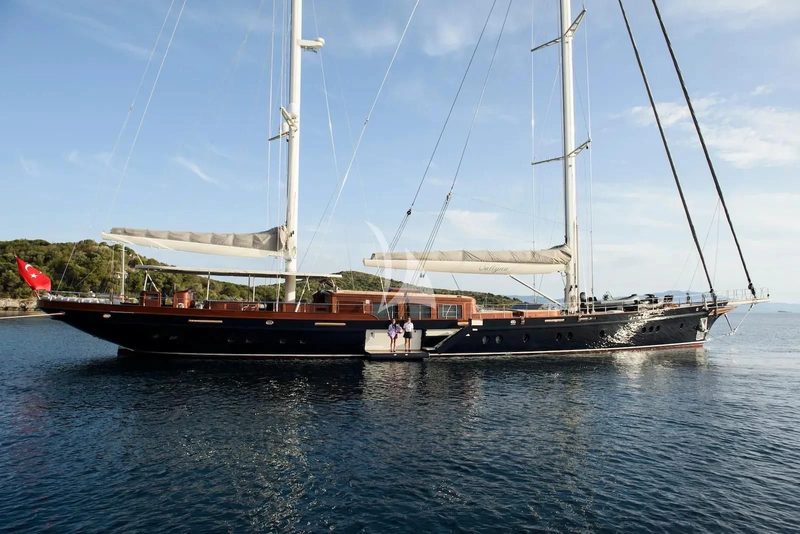 a boat on the water aboard SALLYNA Yacht for Sale