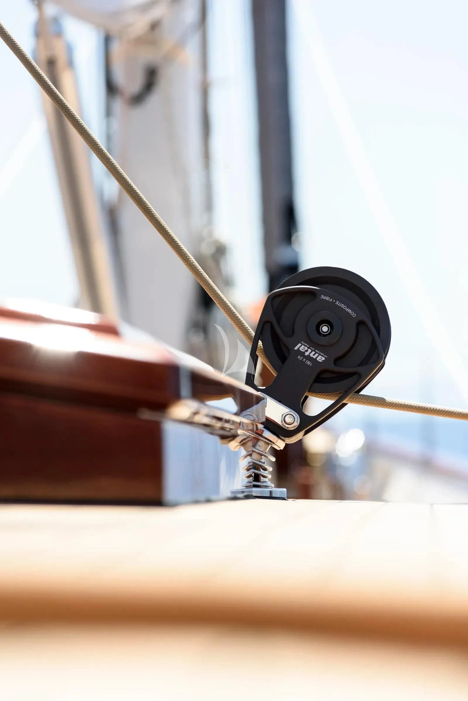 a close-up of a watch aboard SALLYNA Yacht for Sale