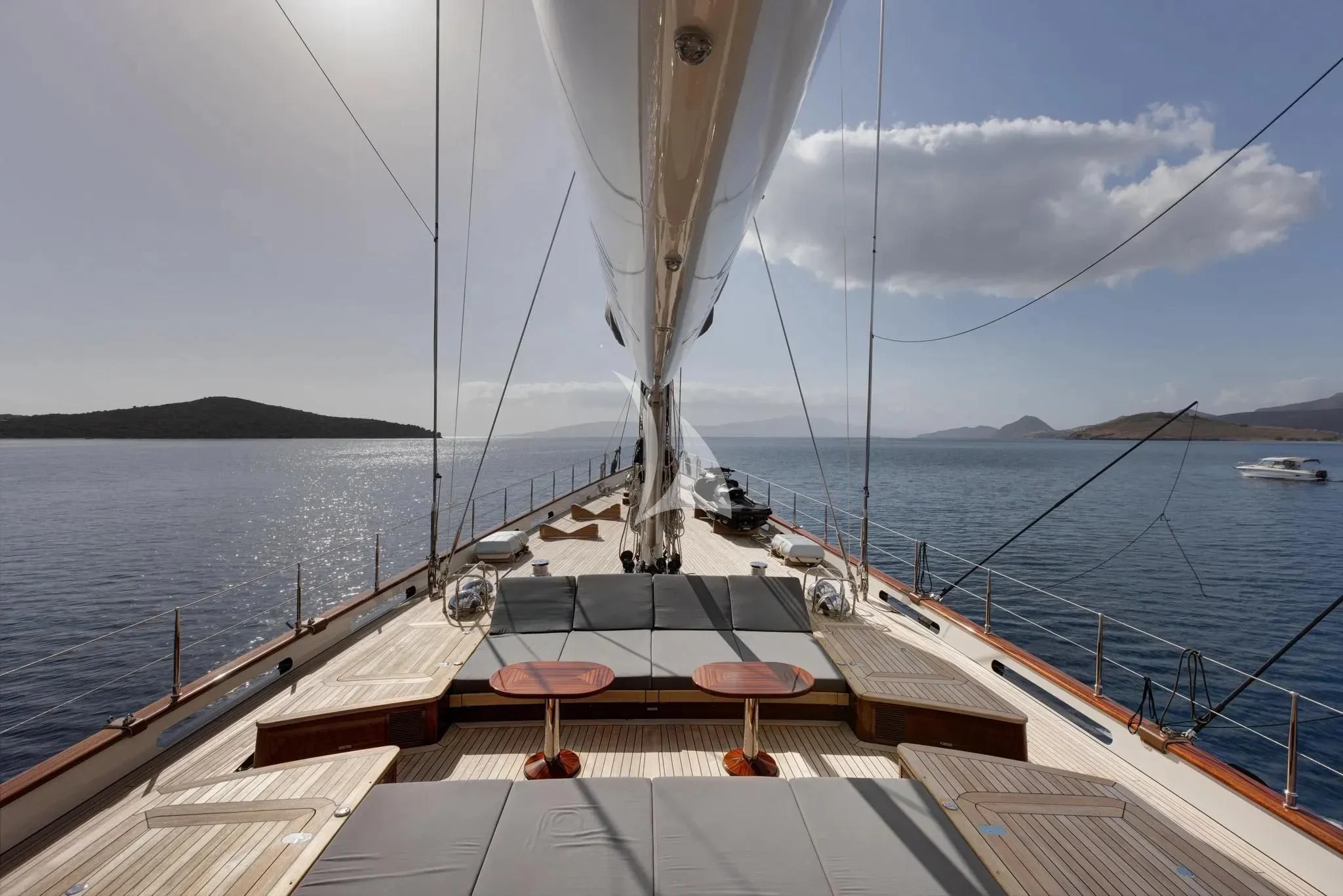 a boat on the water aboard SALLYNA Yacht for Sale