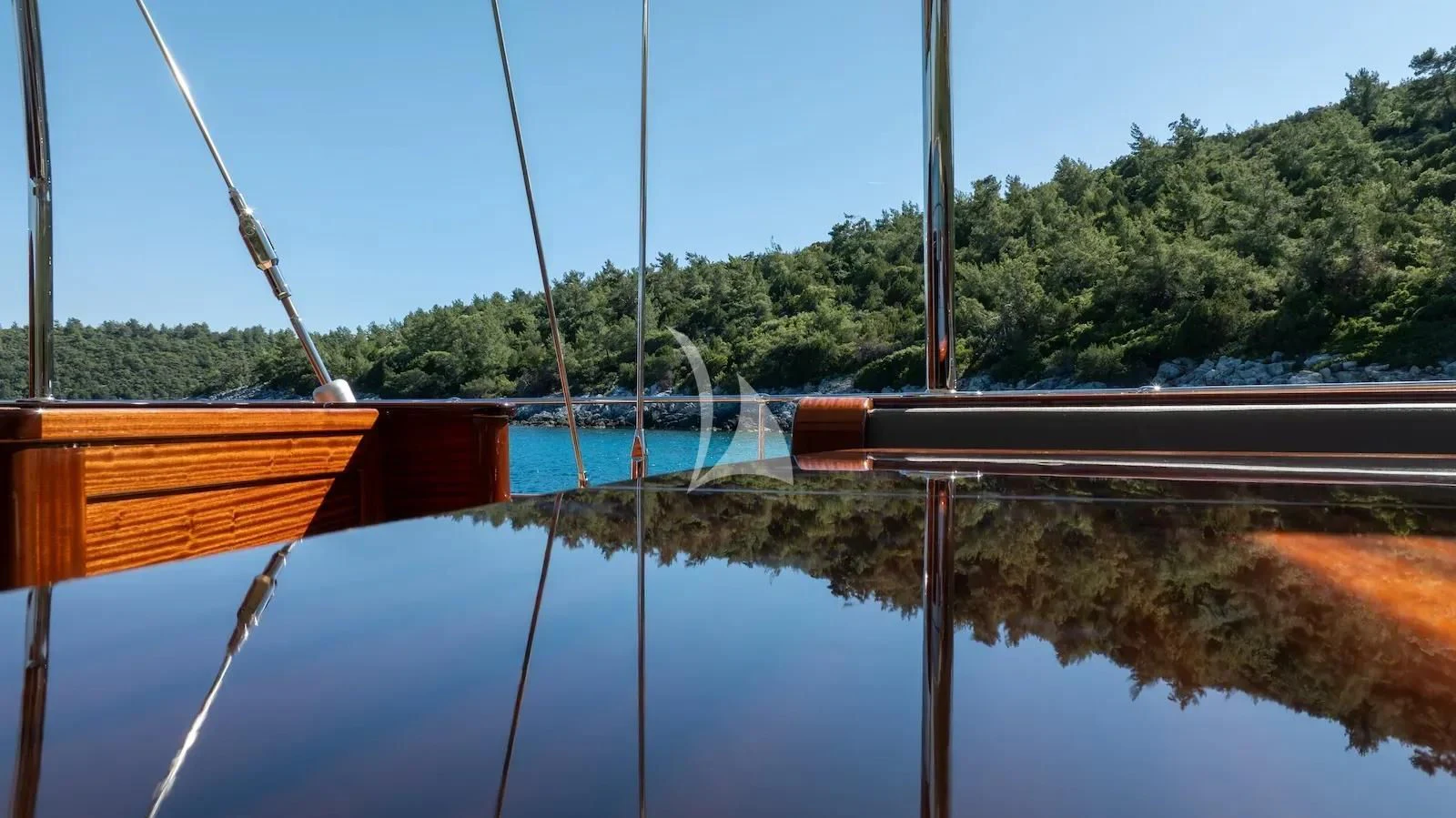 a boat on the water aboard SALLYNA Yacht for Sale