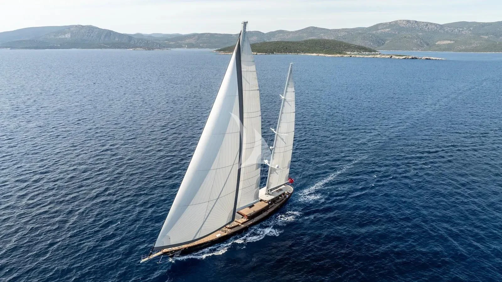 a sailboat on the water aboard SALLYNA Yacht for Sale
