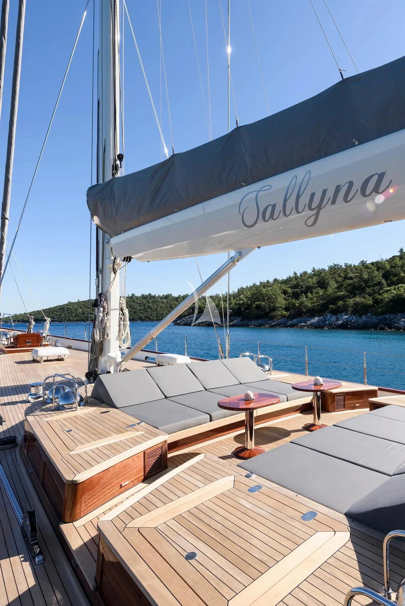 a boat on the water aboard SALLYNA Yacht for Sale