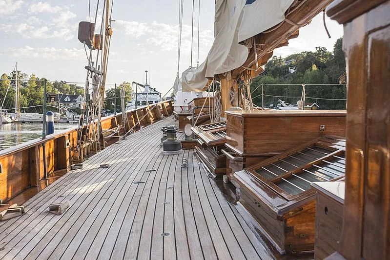 a boat on the water aboard EILEEN II Yacht for Sale