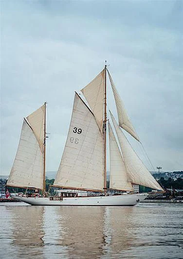 a sailboat on the water aboard EILEEN II Yacht for Sale