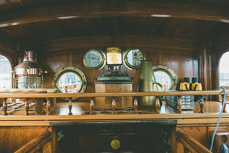 clocks on a wall aboard EILEEN II Yacht for Sale