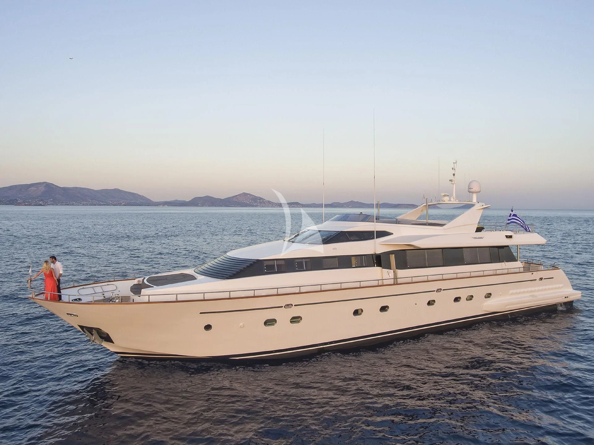a boat on the water aboard MANTRA Yacht for Sale