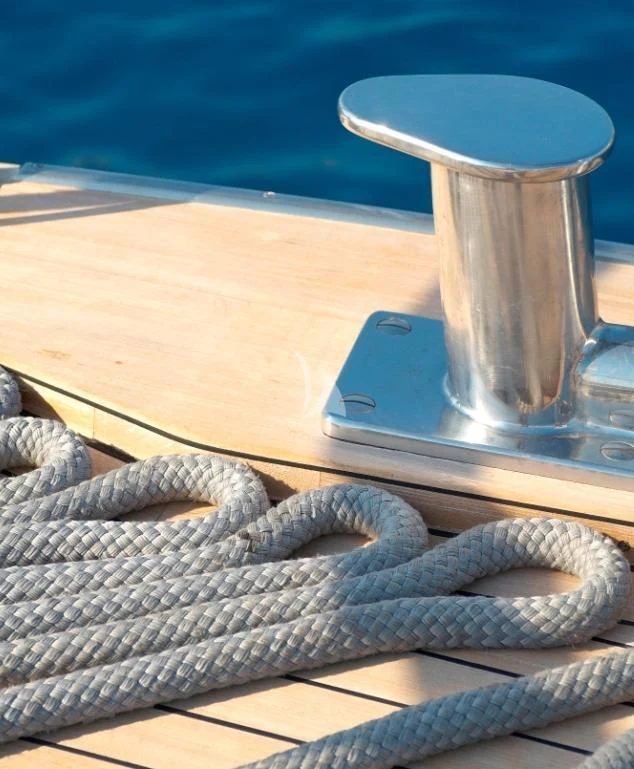 a tablet on a table aboard TEMPEST WS Yacht for Charter