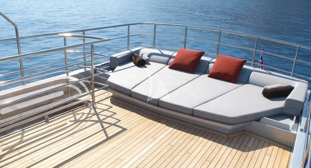 a boat on the water aboard TEMPEST WS Yacht for Charter