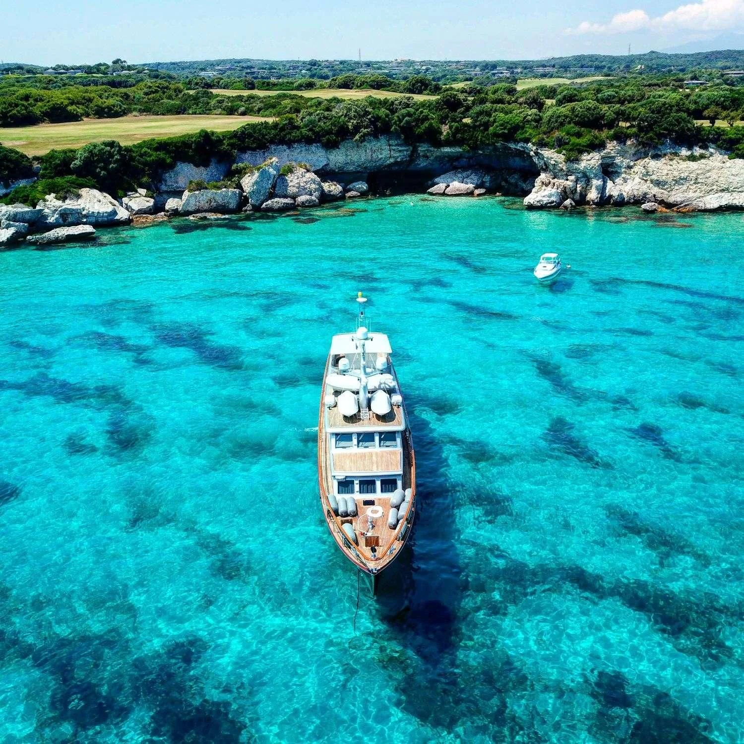 a boat sailing in the water aboard TEMPEST WS Yacht for Charter