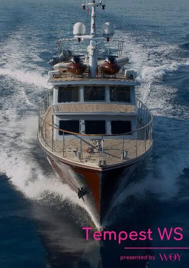 a boat on the water aboard TEMPEST WS Yacht for Charter