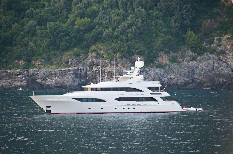 a boat on the water aboard AVALON Yacht for Sale