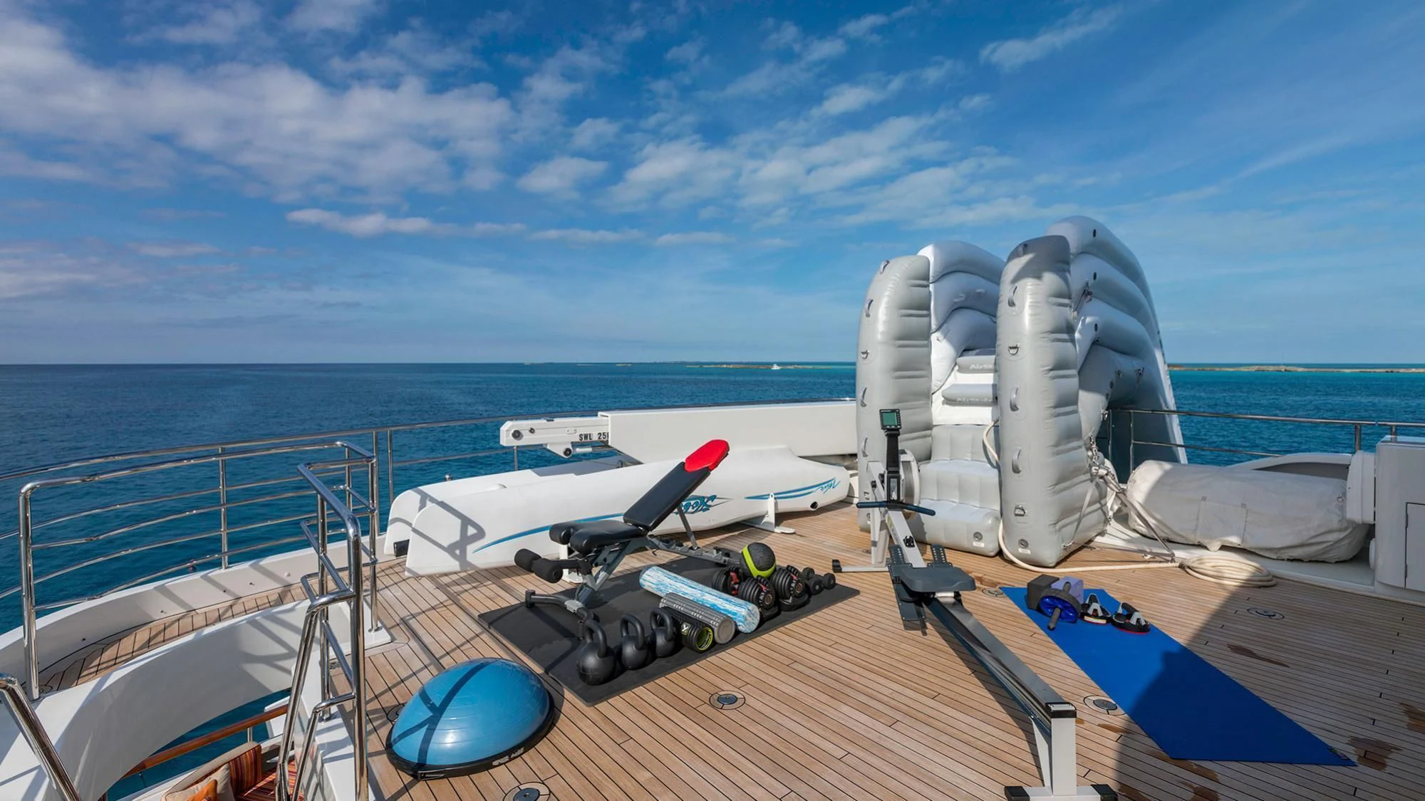 a boat on the water aboard AVALON Yacht for Sale