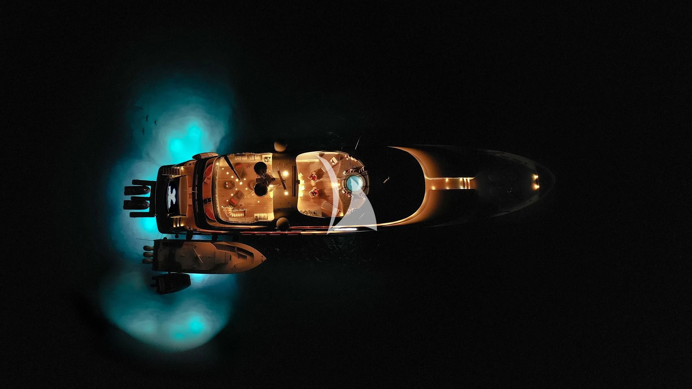 a close-up of a guitar aboard AVALON Yacht for Sale