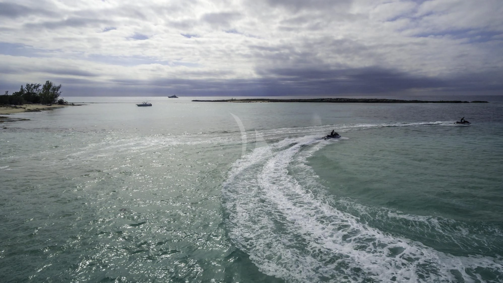 a body of water with boats in it aboard AVALON Yacht for Sale