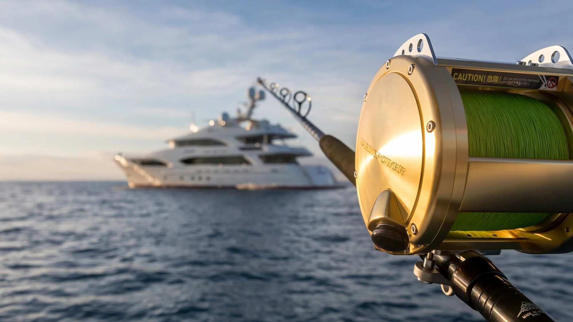 a boat in the water aboard AVALON Yacht for Sale