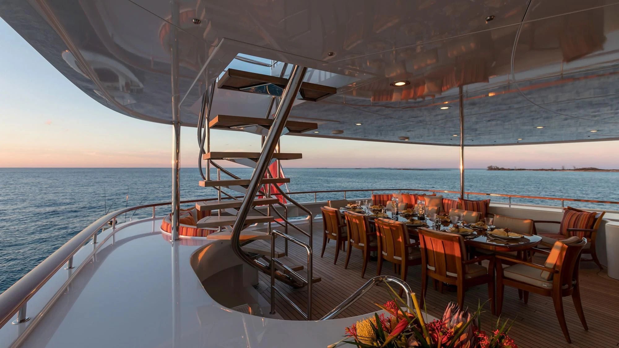 a boat on the water aboard AVALON Yacht for Sale