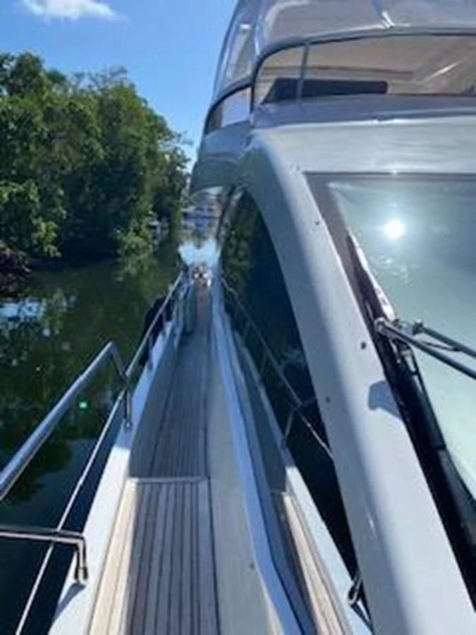 a train on the railway tracks aboard FORTUNA Yacht for Sale