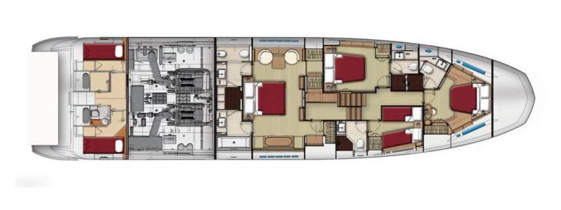 diagram aboard FORTUNA Yacht for Sale