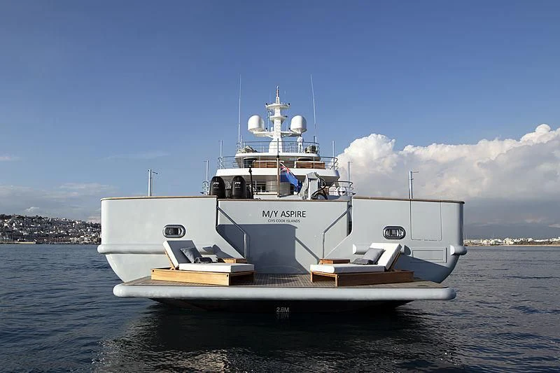 a boat on the water aboard MASQUENADA Yacht for Sale