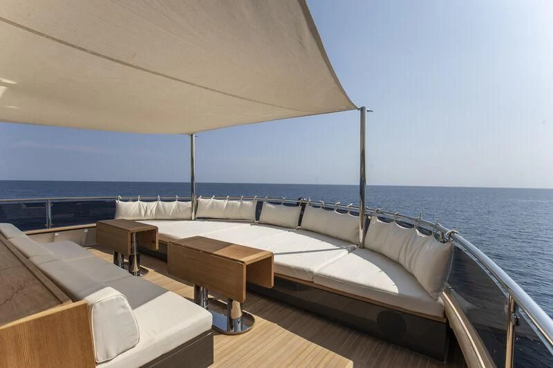 a boat on the water aboard MASQUENADA Yacht for Sale