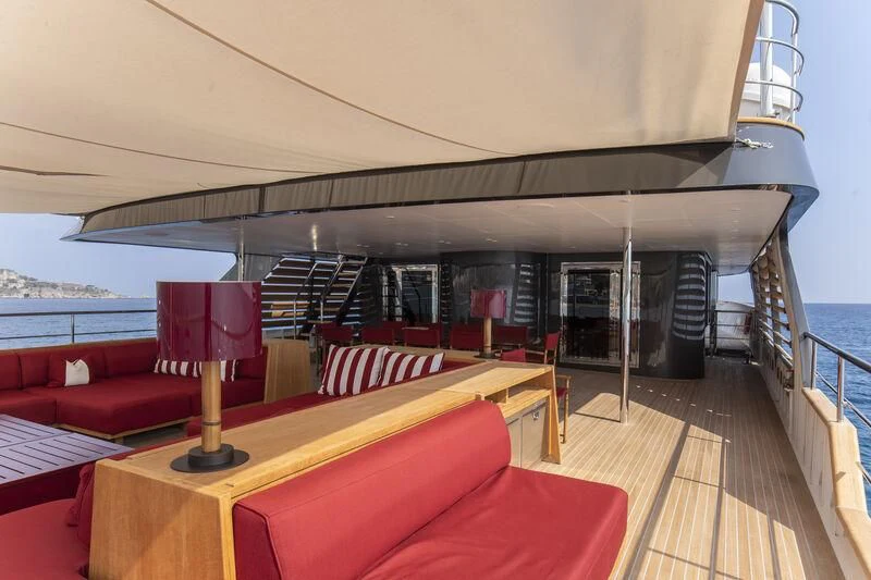 a boat on a boat aboard MASQUENADA Yacht for Sale