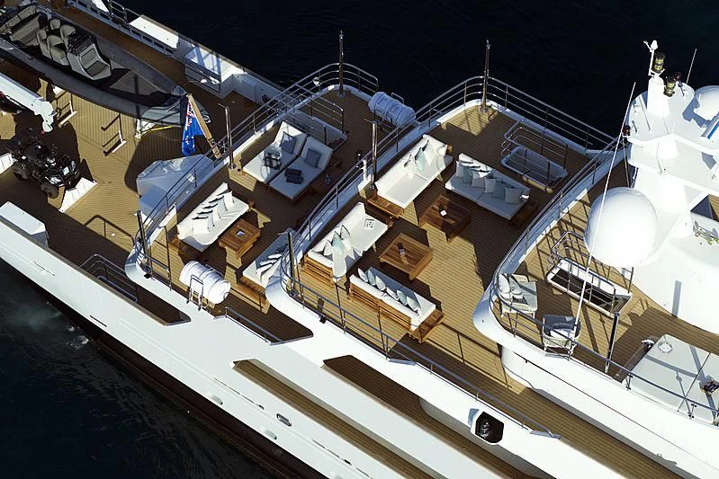 model of a ship aboard MASQUENADA Yacht for Sale
