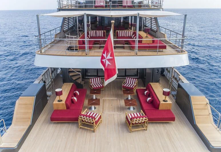 a boat on the water aboard MASQUENADA Yacht for Sale
