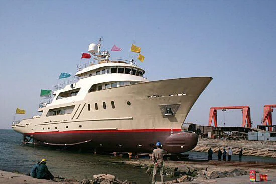 a large white ship aboard MASQUENADA Yacht for Sale