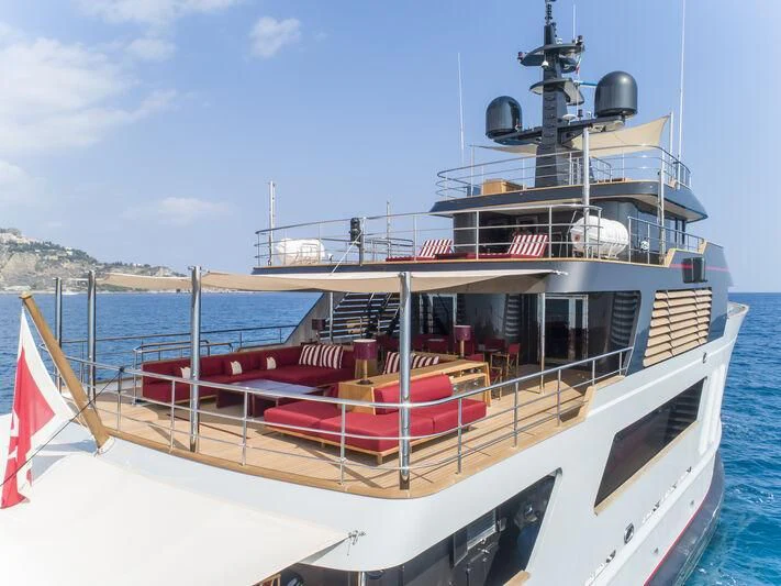 a boat on the water aboard MASQUENADA Yacht for Sale