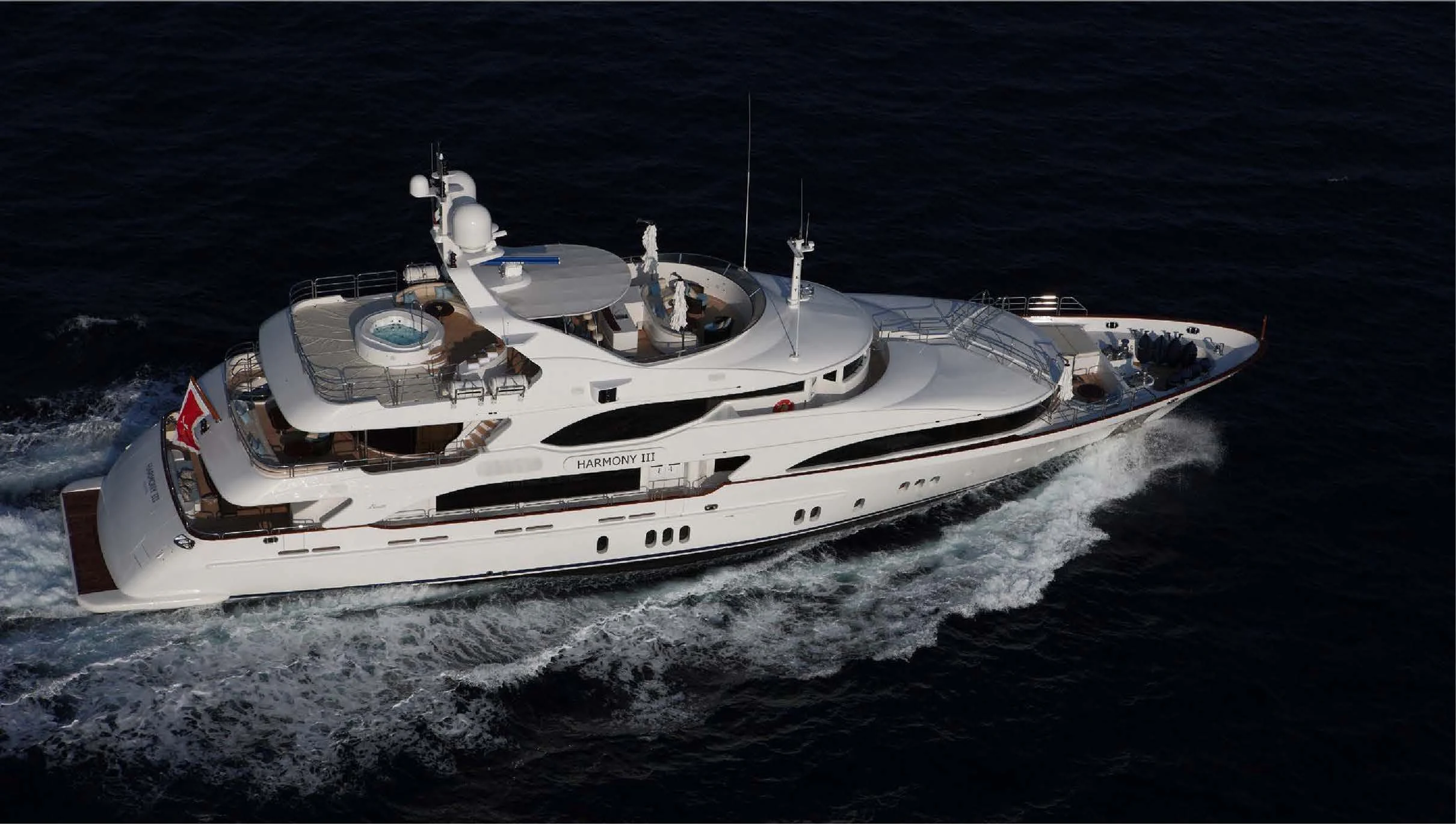 a boat on the water aboard EVERBLUE Yacht for Sale