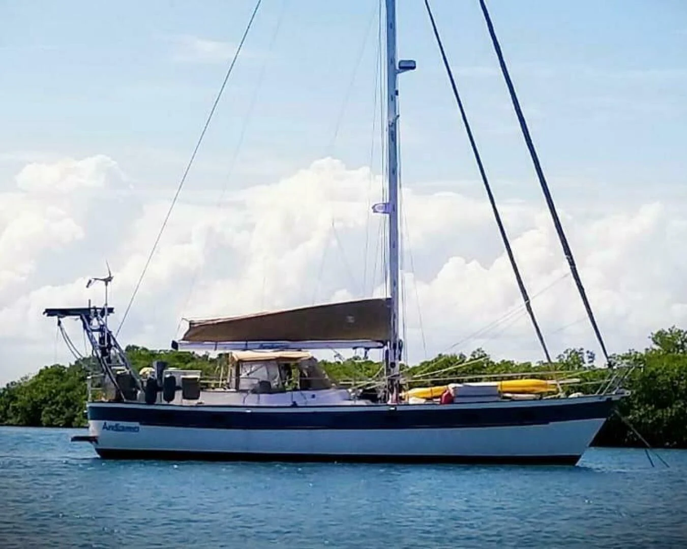 a boat on the water aboard ANDIAMO Yacht for Sale