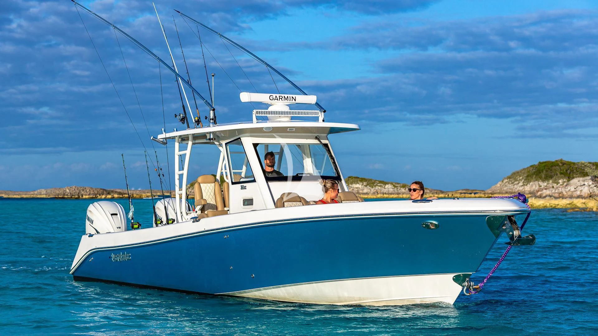 a boat on the water aboard SEA CLASS Yacht for Sale