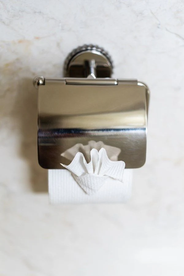 a silver lock on a white surface aboard SEA CLASS Yacht for Sale