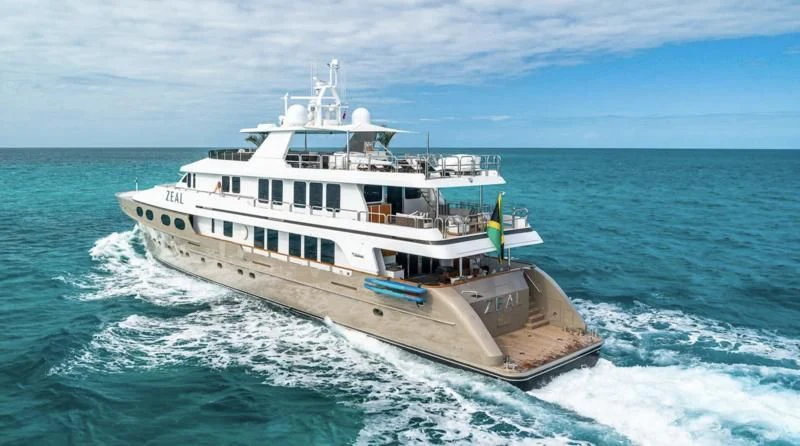 a boat on the water aboard SEA CLASS Yacht for Sale