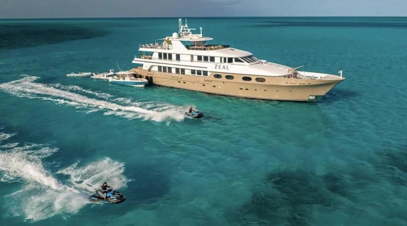 a boat and a boat in the water aboard SEA CLASS Yacht for Sale