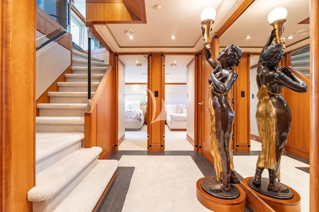 a statue in a museum aboard SEA CLASS Yacht for Sale