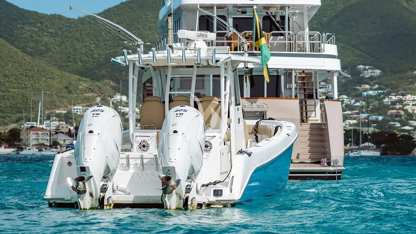 a large white boat in the water aboard SEA CLASS Yacht for Sale